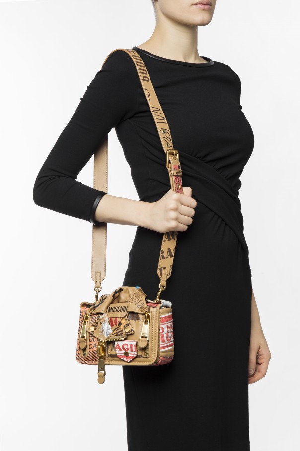 Biker jacket motif shoulder bag Moschino Vitkac Spain